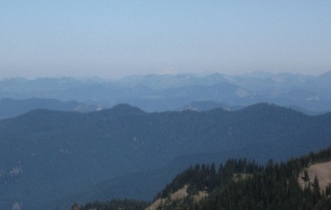 That little white triangle on the horizon towards the righthand edge of the photo is Mt. Baker.